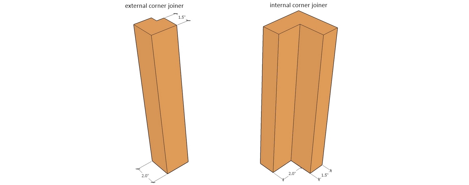 90deg corten corner joiner layout drawing